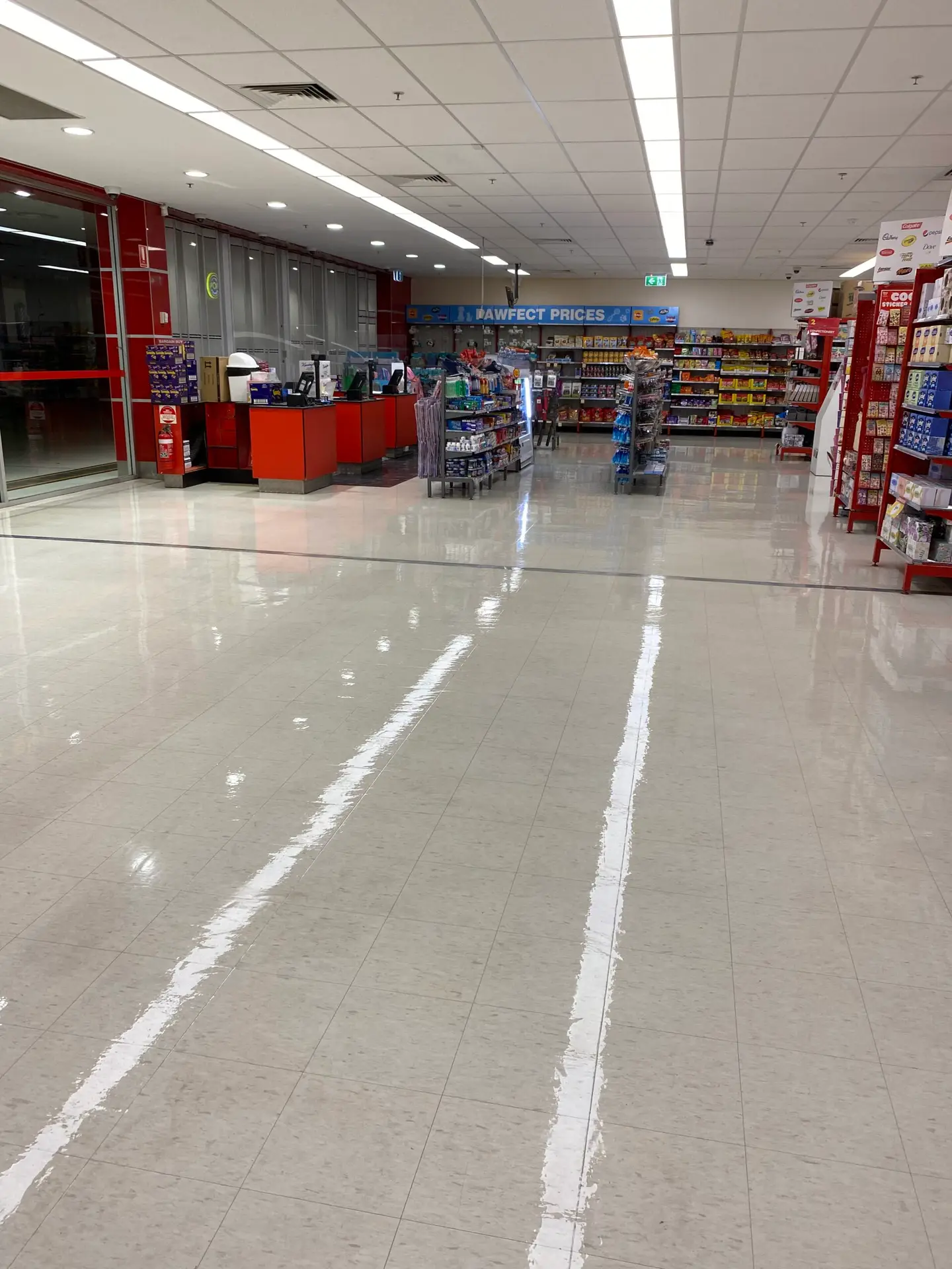 Vinyl Floor – Fully Stripped and Sealed